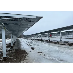 Eficiência energética melhorada Kseng Sistema de rastreamento fotovoltaico solar horizontal de eixo único rastreador solar automático