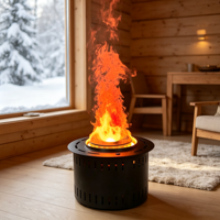 Cheminée électrique encastrée certifiée CE de 35 cm avec flammes LED 3D réalistes, options multicolores pour usage hôtelier