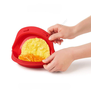 Plato de Silicona Antiadherente para Horno de Microondas, Doble, para Hornear y Cocinar, Utensilio para Hacer Omelettes Rápidamente en el Microondas, Venta al Por Mayor, Syh446 - Product Image 5