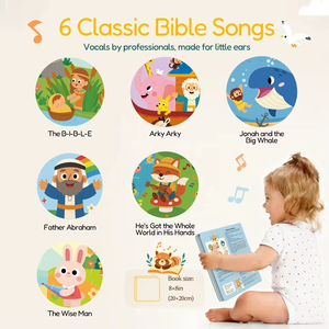6 Canciones Cristianas, Regalos Religiosos para Bautizos y Crismas para Bebés, Libros de Canciones Musicales Recargables - Product Image 5