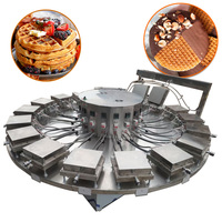Machine automatique de fabrication de gaufres en coupelles, machine à biscuits belges Kuih Kapit, machine à gaufres Love Letter, machine à Stroopwafel avec moteur pas à pas