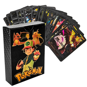 Juego DE CARTAS COLECCIONABLES Pokemone de <span class=keywords><strong>Anime</strong></span> japonés dorado, juguetes de mesa Vmax GX Charizard Pikachu, tarjeta coleccionable rara para regalo de niños - Product Image 2