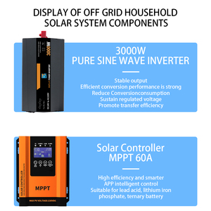 ระบบโซลาร์เซลล์สำหรับบ้านแบบออฟกริด 3000W กำลังไฟ 3 กิโลวัตต์ รุ่น SZSSTH-3000W ระบบโซลาร์เซลล์ขนาดเล็กสำหรับบ้านทั้งหลัง ระบบพลังงานแสงอาทิตย์สำหรับบ้าน - Product Image 4