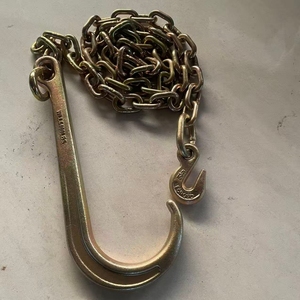 H-QUALITY G70 <strong>J</strong> <strong>Hook</strong> Tow Chain V Bridle with <strong>J</strong> <strong>Hooks</strong>,Grab <strong>Hooks</strong> for Flatbed Truck Trailer Safety Chains - Product Image 6