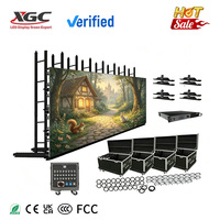 Écran LED de location en gros pour extérieur, panneau modulaire P4.81 HDR10+ étanche IP65, pour salon automobile, exposition, stand temporaire, fond de scène