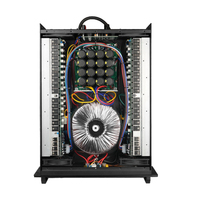 Amplificador de Potencia Profesional de 2*1100W, Impedancia de 8ohm, 3U, 2 Canales, Carcasa Metálica, Line Array para Uso en Iglesias y Sistemas de Audio Profesional