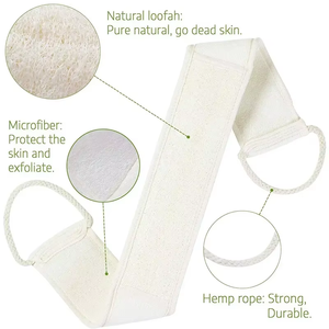 Modern 80cm Natural Loofah <b>Bath</b> Towel Absorbent Flesh <b>Back</b> <b>Brush</b> <b>for</b> Body Long Strip Pulling Towel - Product Image 6