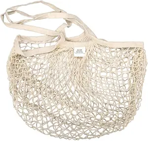 Cotton Bag Manufacturer Reusable Grocery Bag Fruit Net Shopping Bags Cotton Mesh Produce Tote Bag