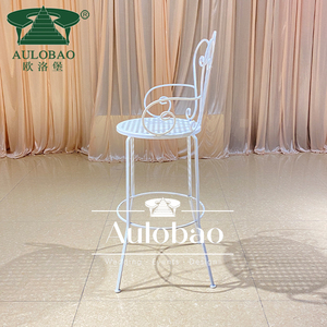 Modern <b>Comfortable</b> High Chair <b>Bar</b> <b>Stool</b> Commercial Restaurant Seating Upholstered Metal Frame Design - Product Image 6