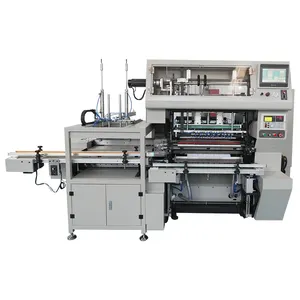 Full automatic self adhesive sticker label paper roll slitting rewinder machine with auto label sealing tail