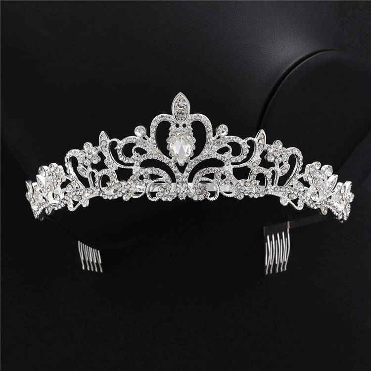 10-Piece Rhinestone Tiara Set with Combs for Parties & Weddings Amazon.com: Princess Crown Comb Set for Girl 18 Pcs Silver  main image 3