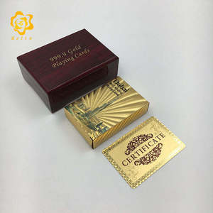 Custom <strong>Print</strong> Size Waterproof 100% <strong>Plastic</strong> Magic Poker Decks Dubai Playing Cards - Product Image 2