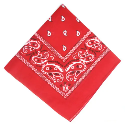 Huiyi profesyonel üreticisi özel Logo Bandana düşük fiyat kaliteli Polyester pamuk saten ipek kare Bandana