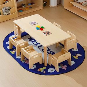 Set Tavolo <span class=keywords><strong>e</strong></span> Sedie in Legno Massello Montessori per Bambini, Asilo Nido <span class=keywords><strong>e</strong></span> Scuola Materna, per Attività, Gioco, Arte <span class=keywords><strong>e</strong></span> Studio, <span class=keywords><strong>Mobili</strong></span> per Bambini - Product Image 3