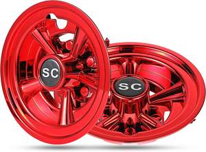 Aspect élégant chromé 8 pouces <span class=keywords><strong>4</strong></span> ensembles, capuchon universel <span class=keywords><strong>de</strong></span> moyeu <span class=keywords><strong>de</strong></span> <span class=keywords><strong>roue</strong></span> centrale <span class=keywords><strong>de</strong></span> voiturette <span class=keywords><strong>de</strong></span> <span class=keywords><strong>Golf</strong></span> pour EZGO Yamaha 8 pouces Club Car - Product Image 2