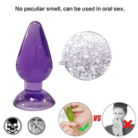 Dildo anal super grand en caoutchouc souple et gelée solide, étanche, pour hommes et femmes