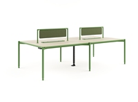 Poste de travail modulaire avec cloison de bureau en métal moderne, table d'ordinateur