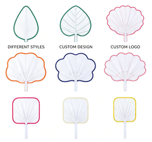 Custom Logo <b>Foldable</b> Hand Fan Portable Flying Disc Fan for Events Promotions Trade Shows and Giveaways - Product Image 2