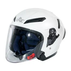 ECE R22.05 çift vizör yetişkin dört sezon açık yüz 3/4 motosiklet kask yüksek kalite güvenli motosiklet aksesuarları