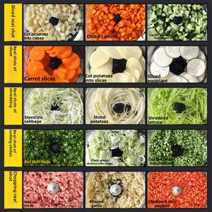 Machine à découper les légumes, coupe-carottes commercial, trancheuse à fruits, déchiqueteuse de pommes de terre, coupe-légumes électrique, modèle JS-605 - Product Image 3