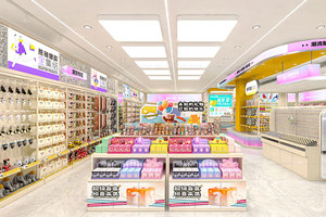 Présentoir cosmétique BSD2604-B avec éclairage LED, design écologique et durable pour les petites boutiques de cosmétiques - Product Image 5