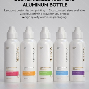 Bouteilles de gel douche en aluminium couleur personnalisée - Emballage de luxe recyclable pour fabricants de produits de soin de la peau et de shampoing - Product Image 5