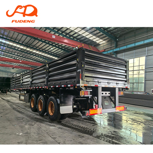 Semi-remorque à ridelles latérales détachables FUDENG Group 3 essieux 60 tonnes pour le <span class=keywords><strong>transport</strong></span> de marchandises en vrac - Product Image 3