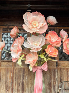 Flor Gigante L-139, Flor de Amapola Gigante de Simulación para Decoración Interior y Exterior, Decoración para Hogares y Hoteles - Product Image 1