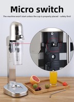 MS1R Blender de comptoir multifonction pour salon de thé, robot culinaire entièrement automatique, mousseur à lait et machine à shaker
