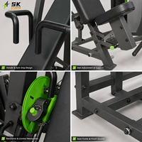 Machine de presse pectorale SK, équipement de gym réglable et sécurisé, à charge par plaques, en acier de 3,0 mm, fabrication directe usine Chine, OEM ODM