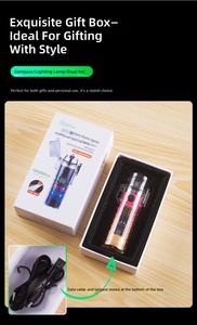 Dericsson Hot Sale Outdoor <b>Lighter</b> Waterproof Transparent Shell Type-C Rechargeable 3-in-1 <b>Lighter</b> with Compass & Flashlight - Product Image 6