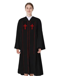 Unisex <b>Graduation</b> <b>Gown</b> <b>Cap</b> Set 100% Polyester Matte Academic Robe with Tassel for School Ceremony Choir - Product Image 3