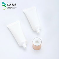 Tube cosmétique vide en PE de 25 mm avec bouchon à vis, double extrémité, impression de logo personnalisée OEM pour crème pour les yeux, soin des lèvres, sérum, emballage de soins de la peau