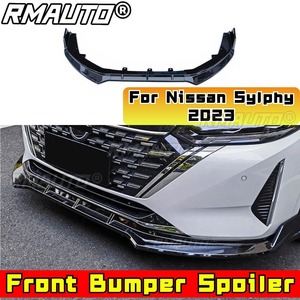 <b>Car</b> Front Bumper Lip <b>Diffuser</b> Spoiler Matte Black Body Kit for Nissan Sylphy 2023 Protector Bumper Guard <b>Car</b> Accessories - Product Image 4