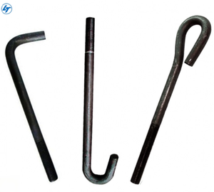 Il produttore personalizza i bulloni di ancoraggio in acciaio zincato secondo i disegni produce piastre saldate a forma di L viti a forma di 9 - Product Image 1