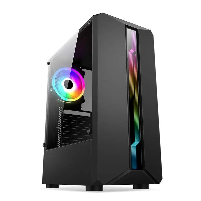 ATX Gaming Computer Cases Towers Cabinet Gaming Pc Case Gaming With Rgb Fans Computer Casing Desktop Cases