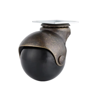 2 Zoll PP Castor 50 mm Antik Messing Farbe Kugel rad Nachlauf mit Platte/Bremse - Product Image 2