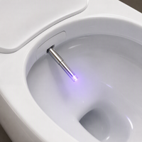 WC intelligent entièrement automatique avec bidet électrique, siège chauffant, auto-nettoyage, chasse d'eau automatique et télécommande