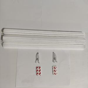 Abat-jour en tissu plissé filtrant la lumière, facile à couper et à installer, avec 2 clips - Product Image 1