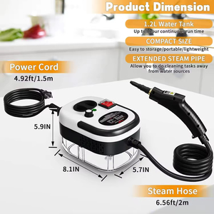 Electric High Pressure Steam Cleaning Machine Portable Handheld Steam <b>Cleaner</b> for Car Carpet & Hotel Use - Product Image 2