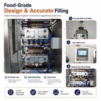 Machine d'emballage automatique haute vitesse à 4 voies et 4 soudures latérales pour sachets de poudre de café, machine multi-voies pour sachets de café instantané en stick