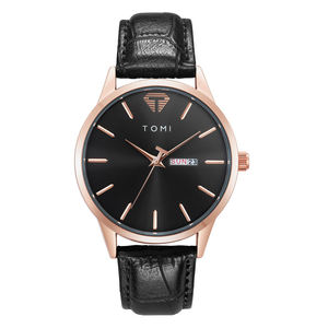 <span class=keywords><strong>Montre</strong></span> tendance TOMI T045 T046, design simple, bracelet en cuir, boîtier en alliage, date <span class=keywords><strong>automatique</strong></span>, calendrier, usage quotidien, <span class=keywords><strong>montre</strong></span>-bracelet unisexe - Product Image 1