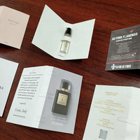 Cartes d'emballage de bouteille d'échantillon de parfum d'impression de logo personnalisé de marques célèbres