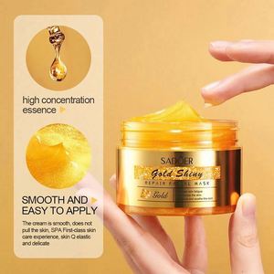 SADOER Maschera Viso all'Oro 24k Naturale e Organica, Schiarente e Illuminante, con Collagene, Effetto Peeling, Maschera in Argilla per la Cura della Pelle - Product Image 3