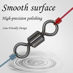 American 1 pièce Heavy Duty Glow Fishing Swivel Set Corrosion-Resistant Saltwater Freshwater Waterproof Soft Lake Snapper - Product Image 6