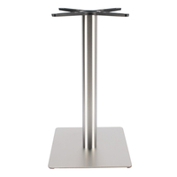 Pied de table rond en acier inoxydable chromé, robuste, pour mobilier de restaurant, salle à manger, style nordique, luxe moderne, café, bistrot
