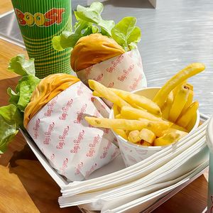 Factory Direct Eco-Friendly Food Grade Oil-Resistant <b>Wrapping</b> <b>Paper</b> Wholesale Disposable Packaging for Cake Pizza Hamburger - Product Image 2