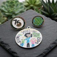 Badge en métal personnalisé BOCE, logo émaillé, style anime, pendentif décoratif créatif