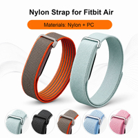Bracelet en nylon pour Google Fitbit Air Bands, bracelets de remplacement réglables à fermeture auto-agrippante