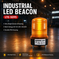 Lampu Peringatan Bus Sekolah LTE-5095 Lampu Atap Forklift Teknik Lampu Darurat Kebakaran Lampu Alarm Suara dan Cahaya Berkedip 12V 24V